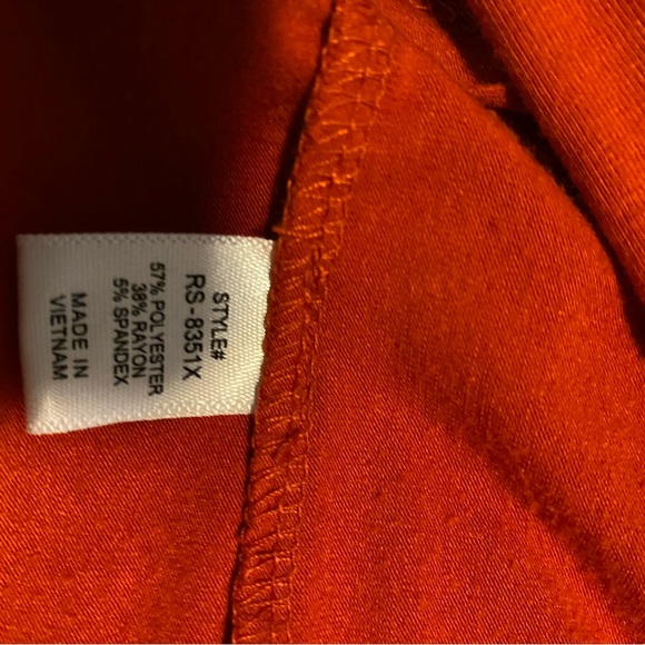 Zenana Outfitters Women’s Dress in Vibrant Orange - Picture 4 of 6